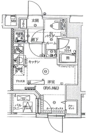 レーヴ横浜蒔田フェルクルールの物件間取画像